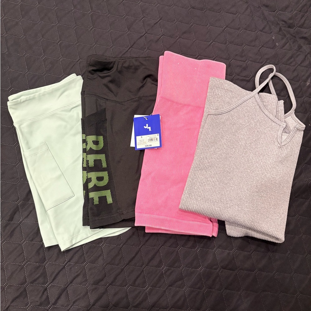 Assorted Activewear shorts and body suit
